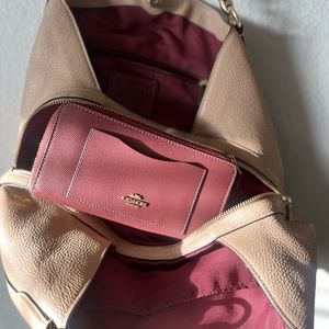 Authentic Coach purse with matching wallet